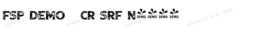 FSP DEMO   Cr Srf N字体转换